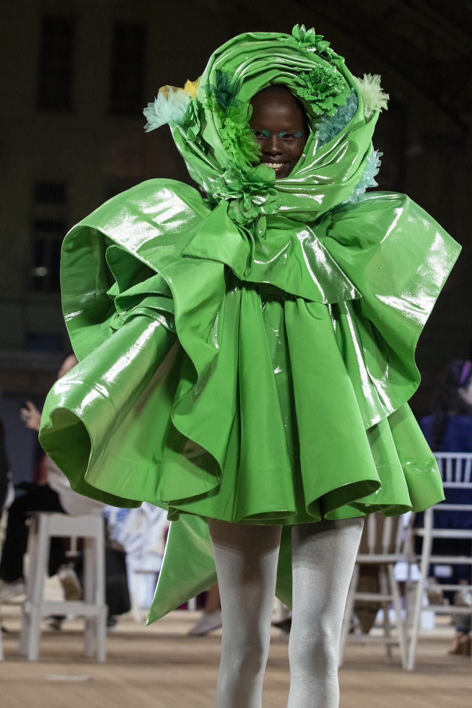 The Marc Jacobs collection is modeled during Fashion Week, Wednesday, Sept. 11, 2019, in New York. (AP Photo/Mary Altaffer)