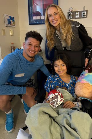 <p>Anna Bazan-Munguia</p> Patrick and Brittany Mahomes visit Children's Mercy Hospital in Kansas City