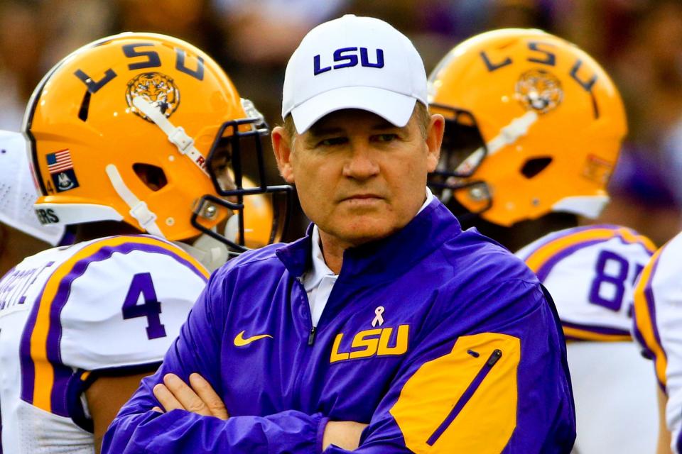 Former Louisiana State University head football coach Les Miles was investigated by the school for sexual harassment in 2013.