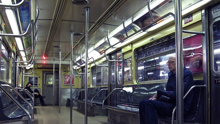 Subway car interior