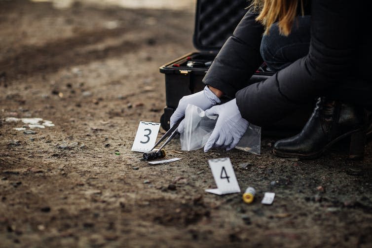 Crime scene forensic investigation