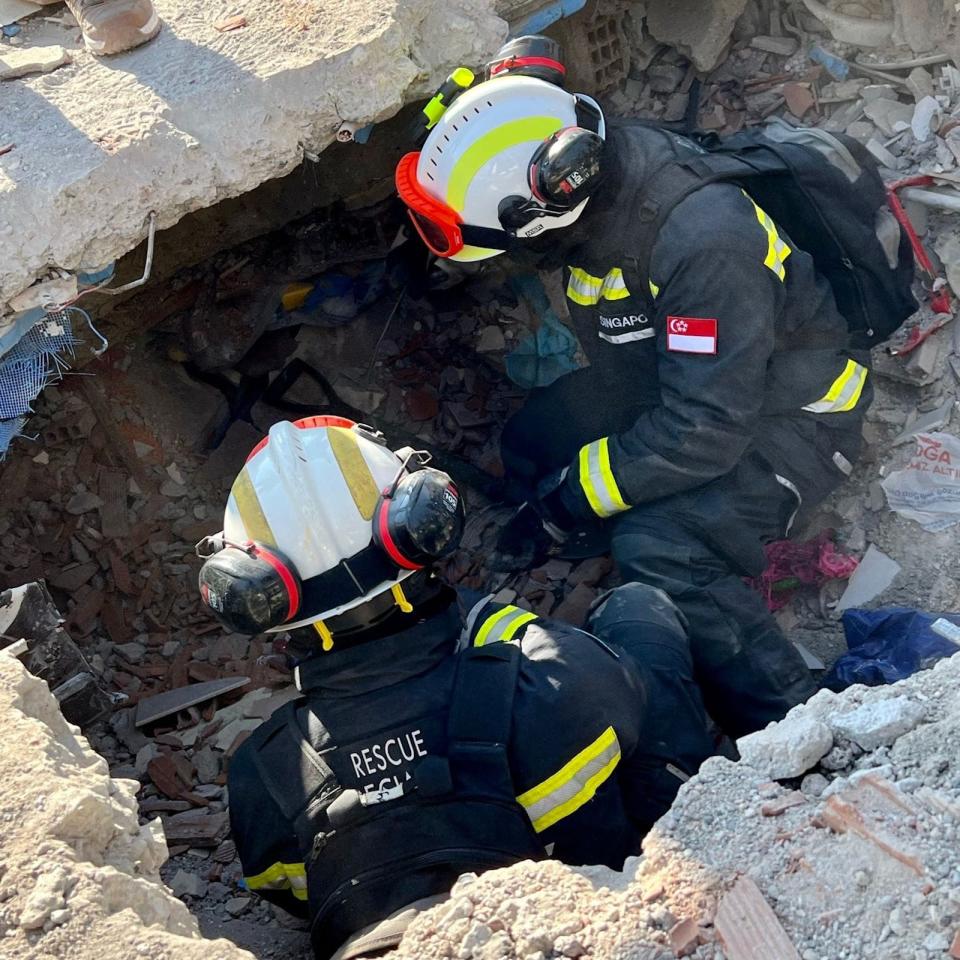 A rush of adrenaline and concern for survivors buried underneath the rubble drove the SCDF's Operation Lionheart contingent to work for 72 hours, battling temperatures as low as minus 6 degrees Celsius.