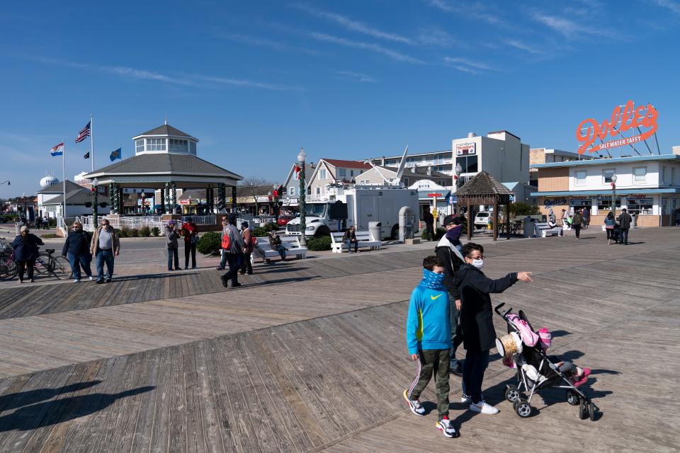 The boardwalk in Rehoboth Beach, Delaware