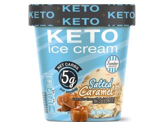Sundae Shoppe keto salted-caramel ice cream