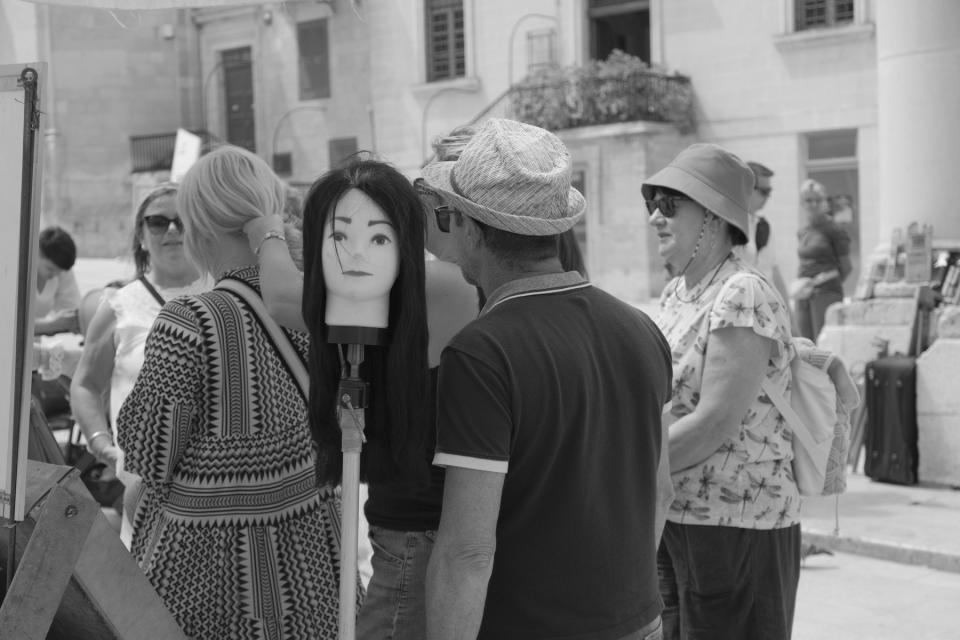 Black and white street photo using the Fujifilm X-S20 Acros Film Simulation