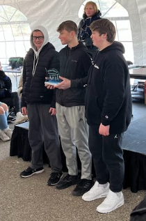 Clinton High School STEM team OceanPerch, from left, Robert McDonald, Jaren Settles and Brian Ferree (not pictured is Gabe Manchester) qualified for the International SeaPerch in May after wining first place overall during the Michigan Regional SeaPerch Underwater Robotics Competition March 18 at the University of Michigan in Ann Arbor.