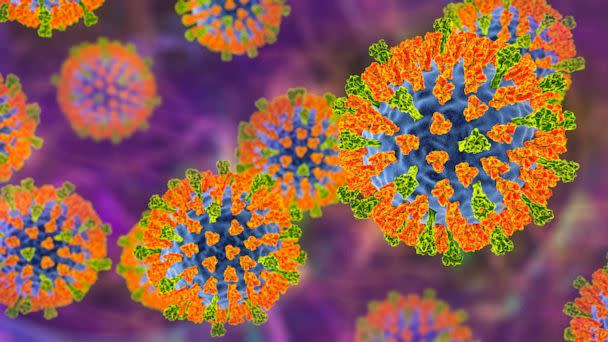 PHOTO: Measles virus particle, illustration. (STOCK PHOTO /Getty Images)