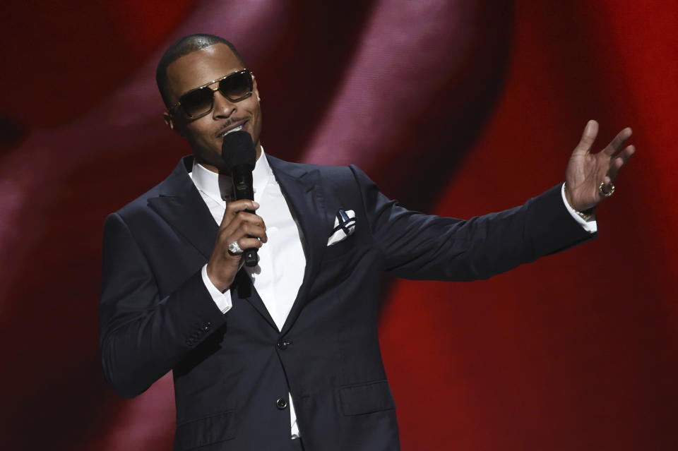 T.I. onstage at the 51st NAACP Image Awards at the Pasadena Civic Auditorium on Saturday, Feb. 22, 2020, in Pasadena, Calif. (AP Photo/Chris Pizzello)