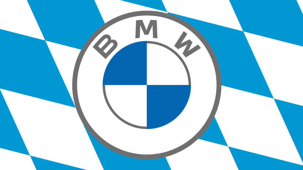  The BMW logo on the Bavarian flag. 