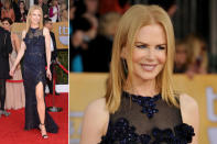 Nicole Kidman zeigte nicht nur viel Bein, sondern schwebte auch noch in einer floral bestickten Knaller-Robe über den roten Teppich. Genauso wie ...