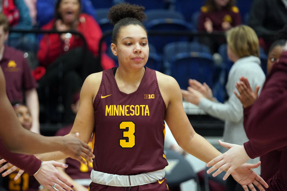 Gophers star Destiny Pitts said she was suspended for poor “body language” last week, and now plans to transfer.