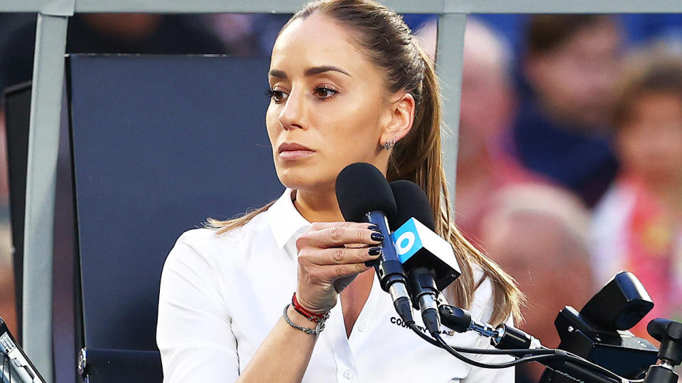 Marijana Veljovic, pictured here at the Australian Open in 2020.