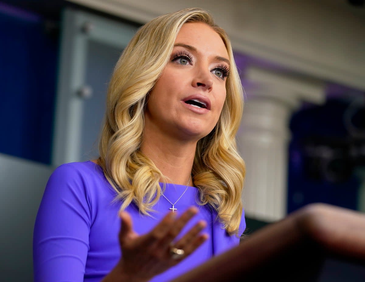 Kayleigh McEnany during her time in the Trump White House (AP)