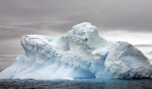 Fotografía de un glaciar tomada el 9 de noviembre del año 2007 en la Antártida. (AFP/Archivos | Rodrigo Arangua)