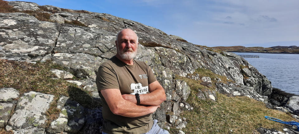 Jonathan Grant, 65 is set to retire from his job as a ranger on remote Scottish islands after 13 years.
(National Trust of Scotland/SWNS)