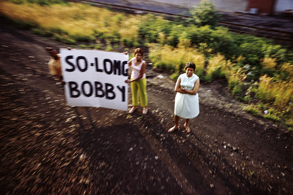 <p>Untitled from the series “RFK Funeral Train” 1968. (© Paul Fusco/Magnum Photos, courtesy of Danziger Gallery) </p>