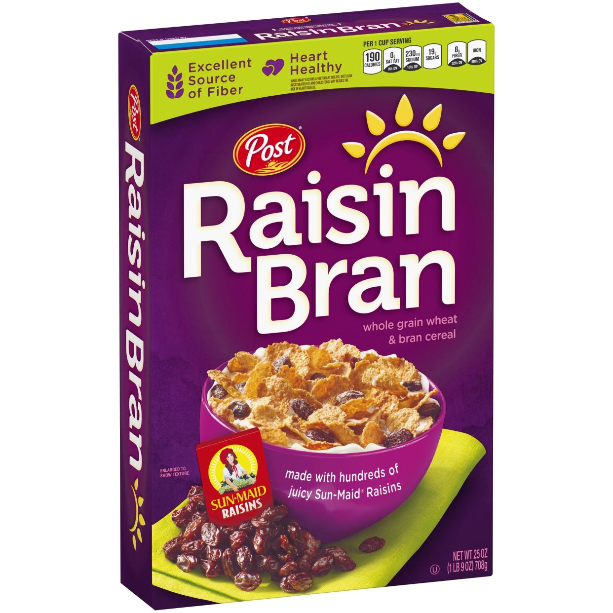 Post Raisin Bran, Best High Fiber Cereal