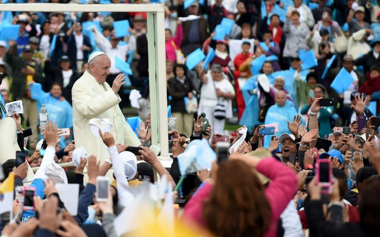 FOTOS: El Papa y su primer gran evento de masas en Colombia