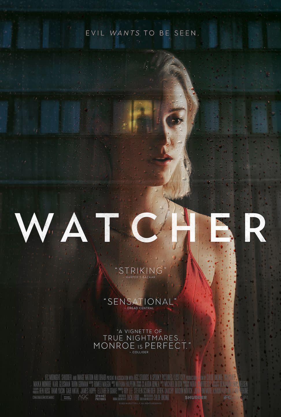 best psychological thriller horror movies, watcher 2022 movie