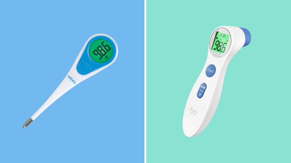 Monitor your temperature using an oral or no-touch forehead thermometer.