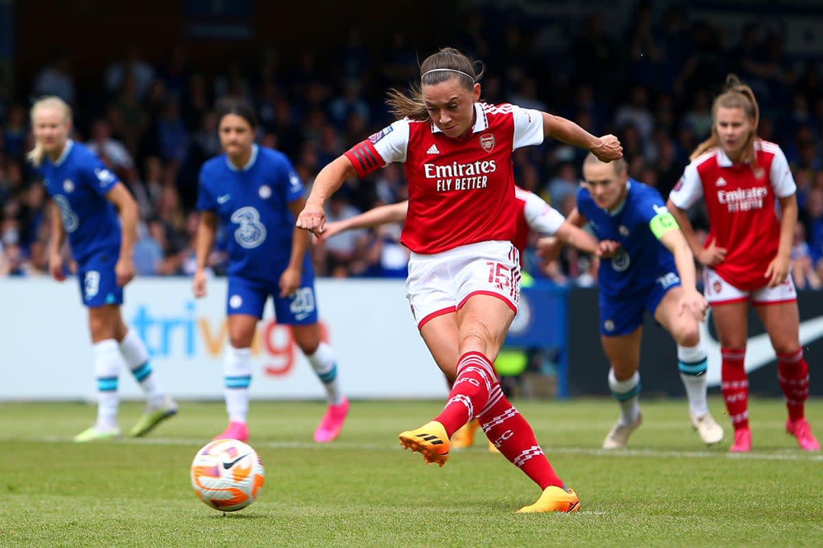 Arsenal captain McCabe missed from the spot (The FA via Getty Images)