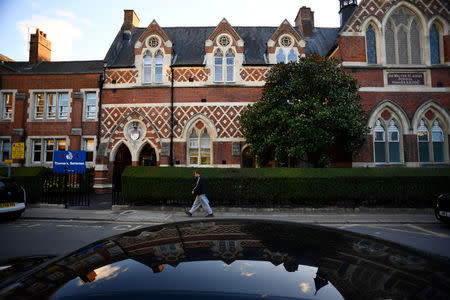 Thomas's Battersea, a private school attended by Prince George, the great-grandson of Queen Elizabeth, is seen in southwest London, Britain, September 13, 2017. REUTERS/Dylan Martinez