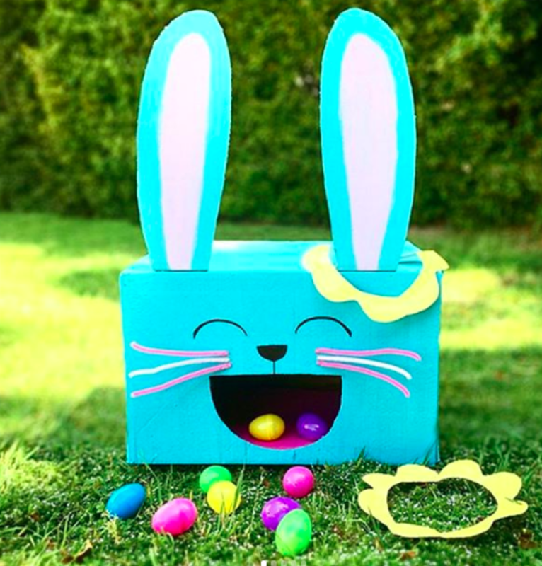 <p>@creatingcreatives</p><p>Take turns ring tossing the flower earrings around the bunny's ears and chucking Easter eggs into his mouth.</p><p>From Instagram user <a href="https://www.instagram.com/p/BwHdp52BE8z/?igshid=1gml6s9qhzz4l" rel="nofollow noopener" target="_blank" data-ylk="slk:@creatingcreatives;elm:context_link;itc:0;sec:content-canvas" class="link ">@creatingcreatives</a>.</p>