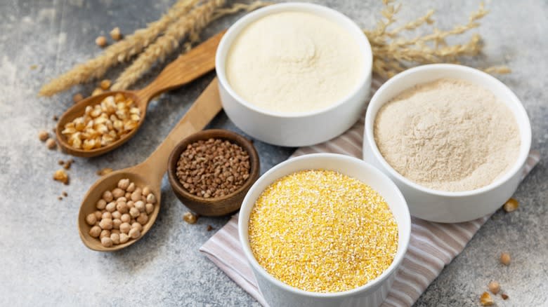 Selection of gluten-free flours