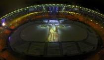 2016 Rio Olympics - Closing ceremony - Maracana - Rio de Janeiro, Brazil - 21/08/2016. Performers take part in the closing ceremony. REUTERS/Pawel Kopczynski