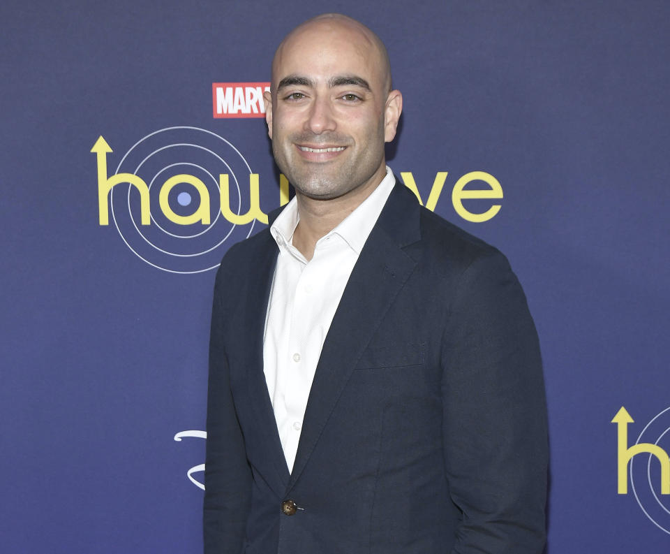 Jonathan Igla at the Los Angeles premiere of Marvel Studios’ “Hawkeye” on ​November 17, 2021. - Credit: Sthanlee B. Mirador/Sipa USA via AP