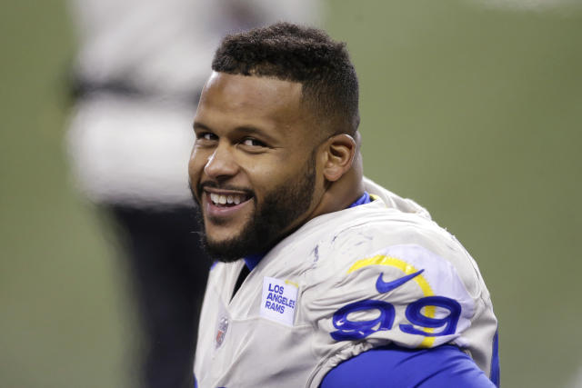 Watch: Rams rookie Bobby Brown III was so happy to meet Aaron Donald