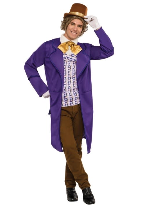 <p><a href="https://go.redirectingat.com?id=74968X1596630&url=https%3A%2F%2Fwww.halloweencostumes.com%2Fmens-deluxe-willy-wonka-costume.html&sref=https%3A%2F%2Fwww.womenshealthmag.com%2Flife%2Fg37066183%2Fgroup-halloween-costumes%2F" rel="nofollow noopener" target="_blank" data-ylk="slk:Shop Now;elm:context_link;itc:0;sec:content-canvas" class="link ">Shop Now</a></p><p>Willy Wonka & Friends </p><p>halloweencostumes.com</p><p>$12.50</p><span class="copyright">Photo: Silver Screen Collection/Getty Images</span>