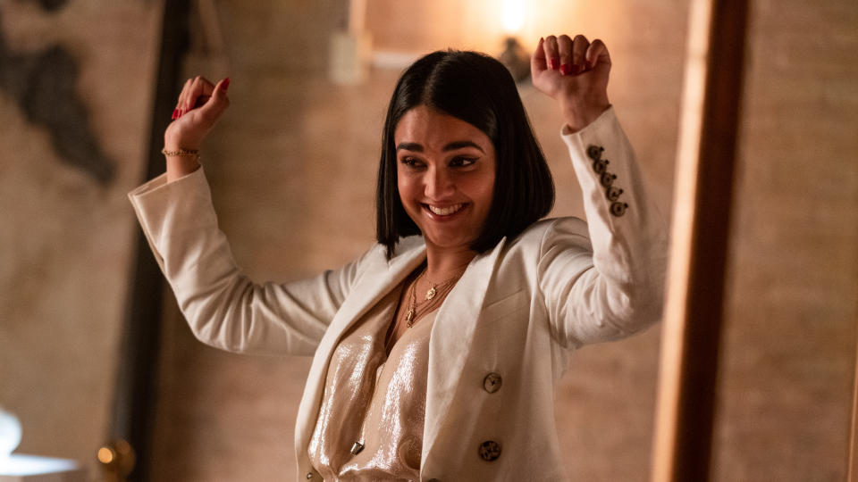 Geraldine Viswanathan in 'The Broken Hearts Gallery'. (Credit: George Kraychyk/TriStar Pictures)