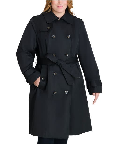 Hooded Belted Trench Coat, Created for Macy's