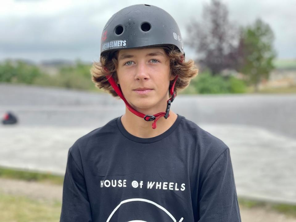 13-year-old Kage Schafers is in California this week to compete in the North America Scooter Finals near Bakersfield.