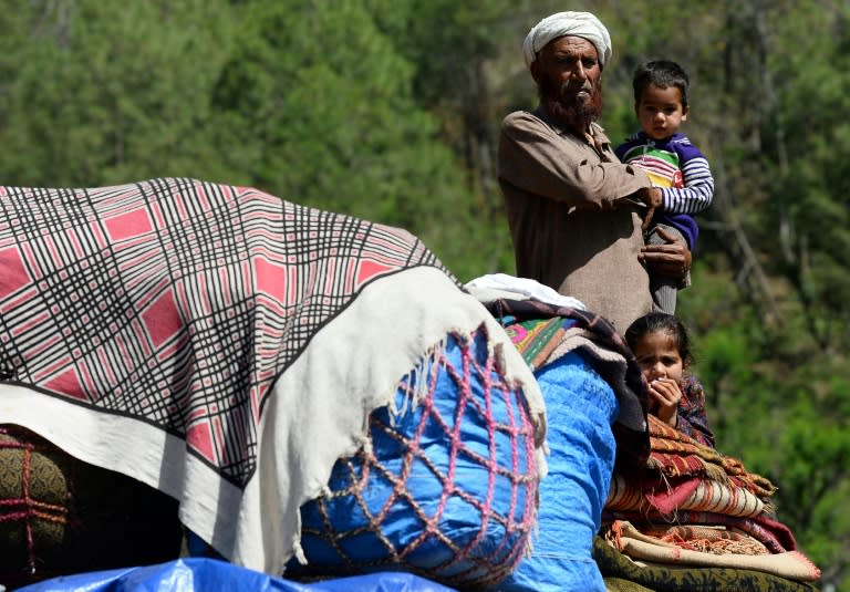 The Bakarwal life is already one of deep poverty. Most of their tents are plastic sheets strung up between trees. Amongst old pots and pans strewn around the ground for upcoming meals, goats look for grass and children play