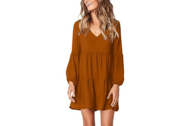 Cute Neutral Shift Dress Under $50 - The Fancy Things