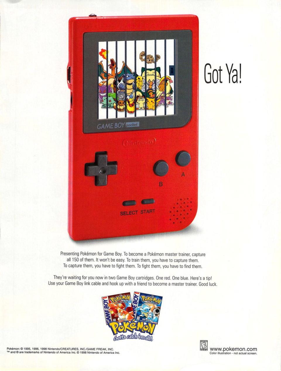 1996: Pokémon Red and Blue
