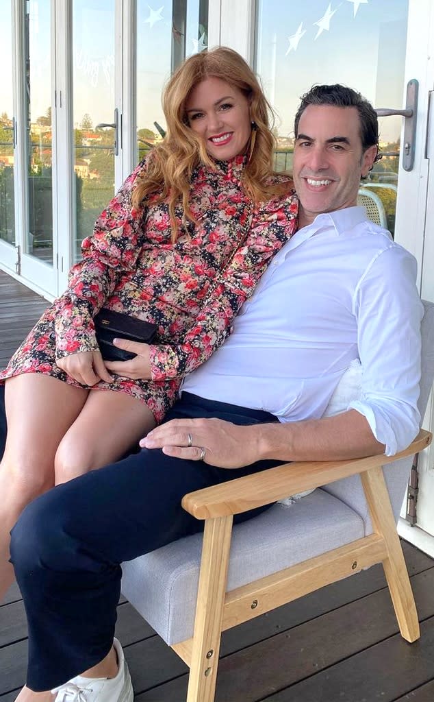 Isla Fisher, Sacha Baron Cohen 