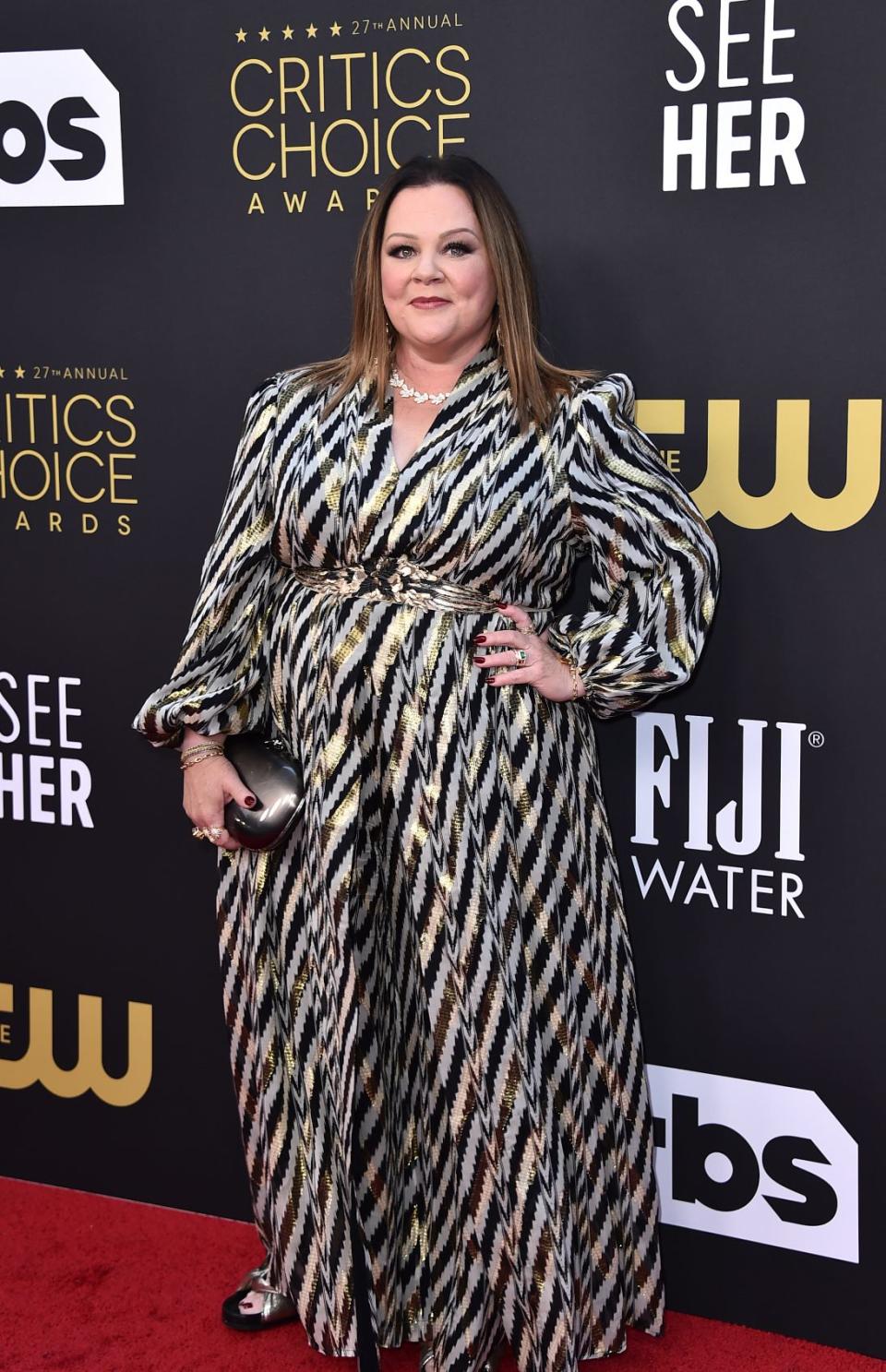 Melissa McCarthy at the Critics’ Choice Awards. - Credit: AP