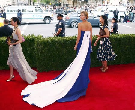 Ivanka Trump arrives at the Metropolitan Museum of Art Costume Institute Gala 2015 celebrating the opening of "China: Through the Looking Glass" in Manhattan, New York May 4, 2015. REUTERS/Lucas Jackson