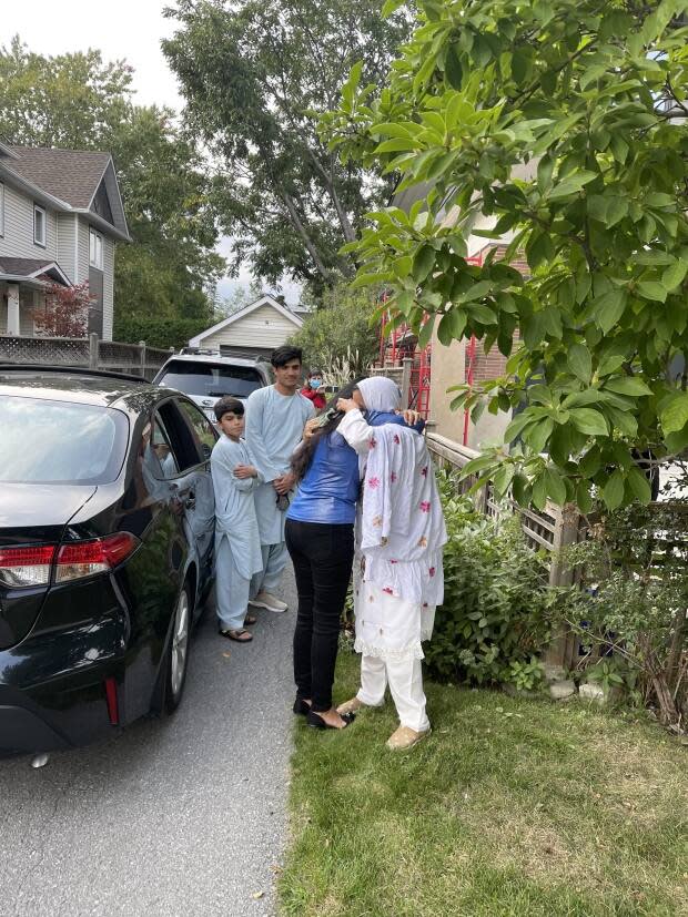 Maryam Sahar, a former Canadian Forces interpreter in Afghanistan, is reunited with her family after ten years apart. (Submitted by Maryam Sahar - image credit)