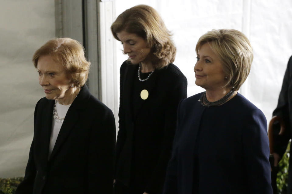 Rosalynn Carter, Caroline Kennedy and Hillary Clinton