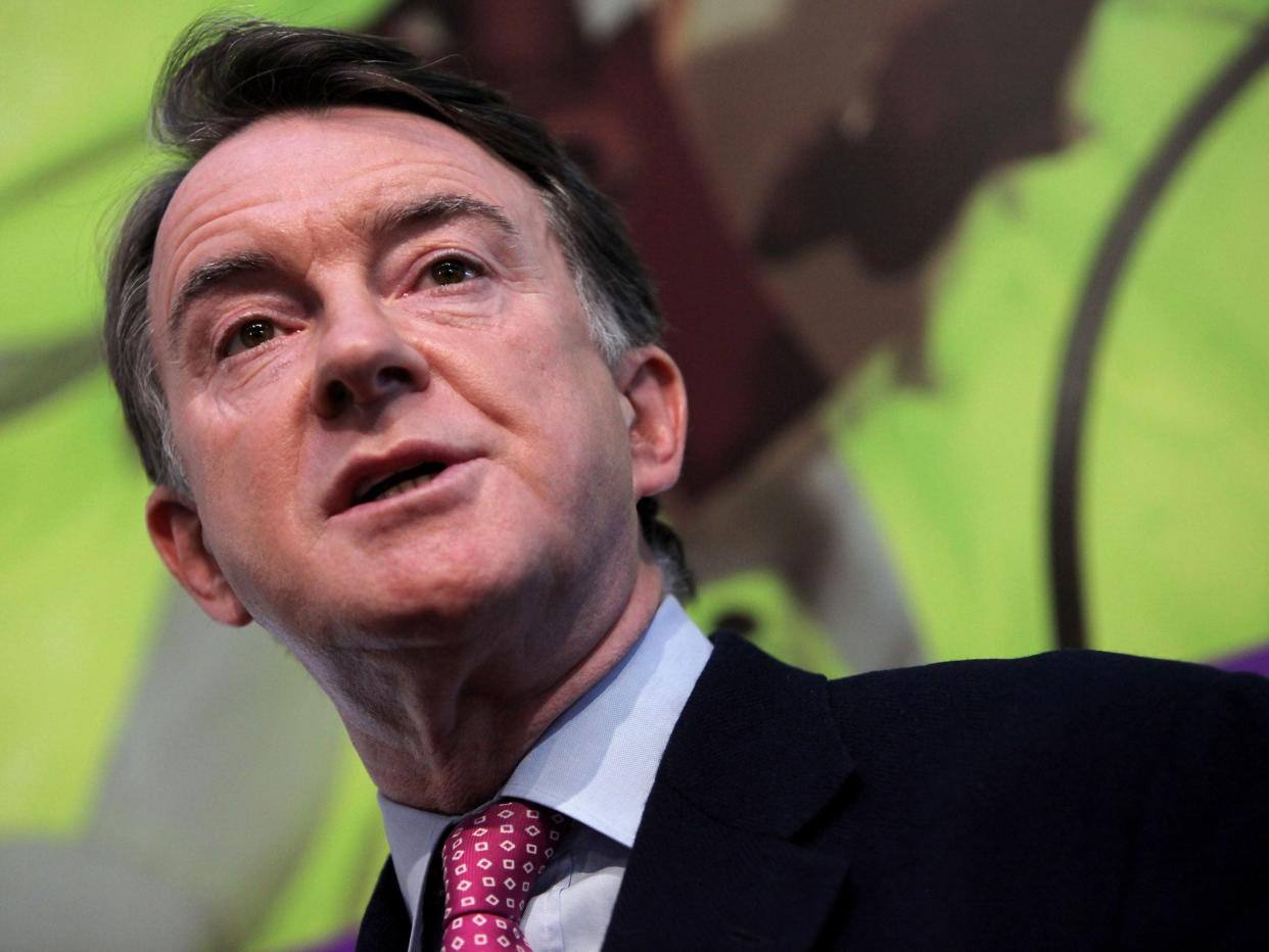 <p>Lord Mandelson, thinking about what the coming year might hold</p> (Getty)