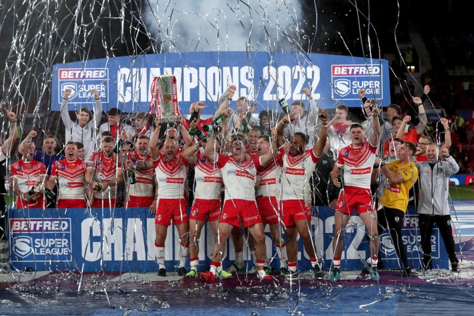 St Helens won Super League this season (Richard Sellers/PA) (PA Wire)