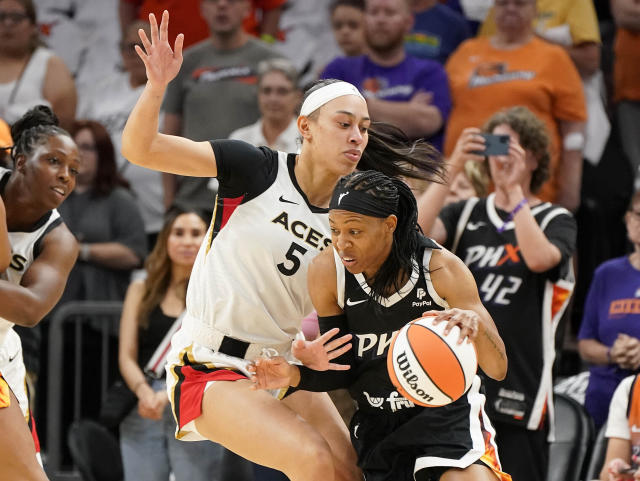 Aces give Hammon first victory, beating Griner-less Mercury