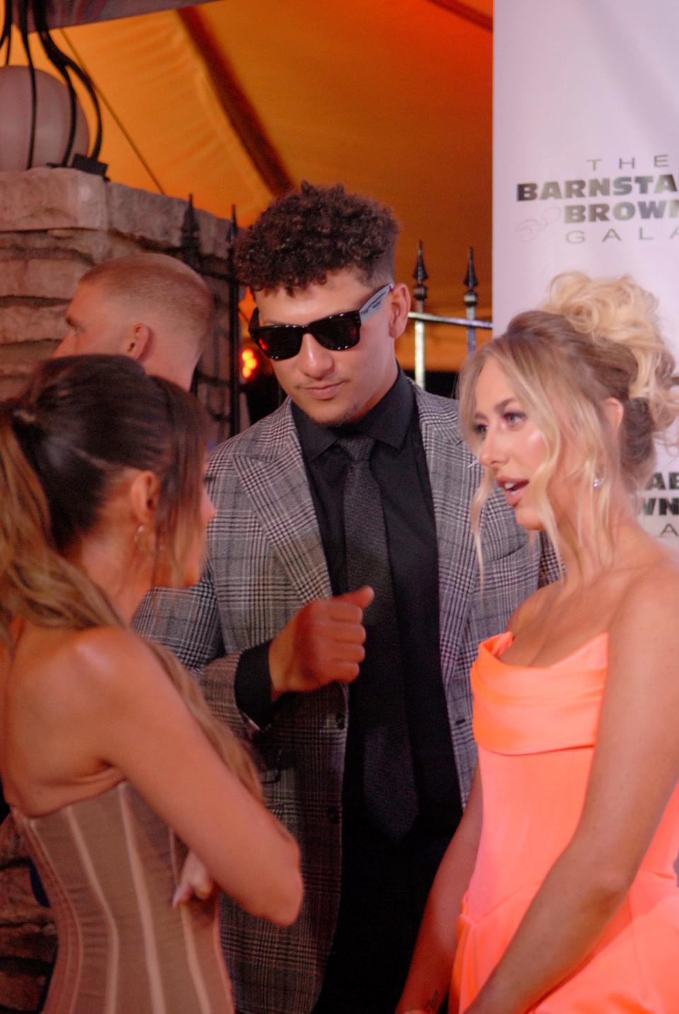 Super Bowl winning quarterback from the Kansas City Chiefs Patrick Mahomes and his wife, Britany at the Barnstable Brown Party.  May 05, 2023 