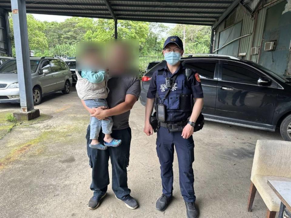 男童父親對警方積極協助找回兒子的善行表達感謝。圖：讀者提供