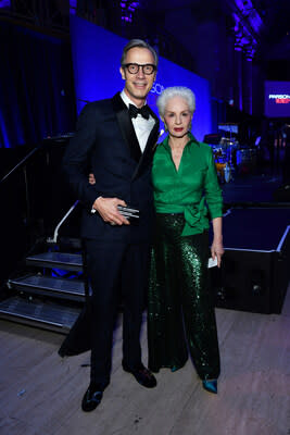 Geoffroy van Raemdonck and Carolina Herrera at the 74th Annual Parsons Benefit