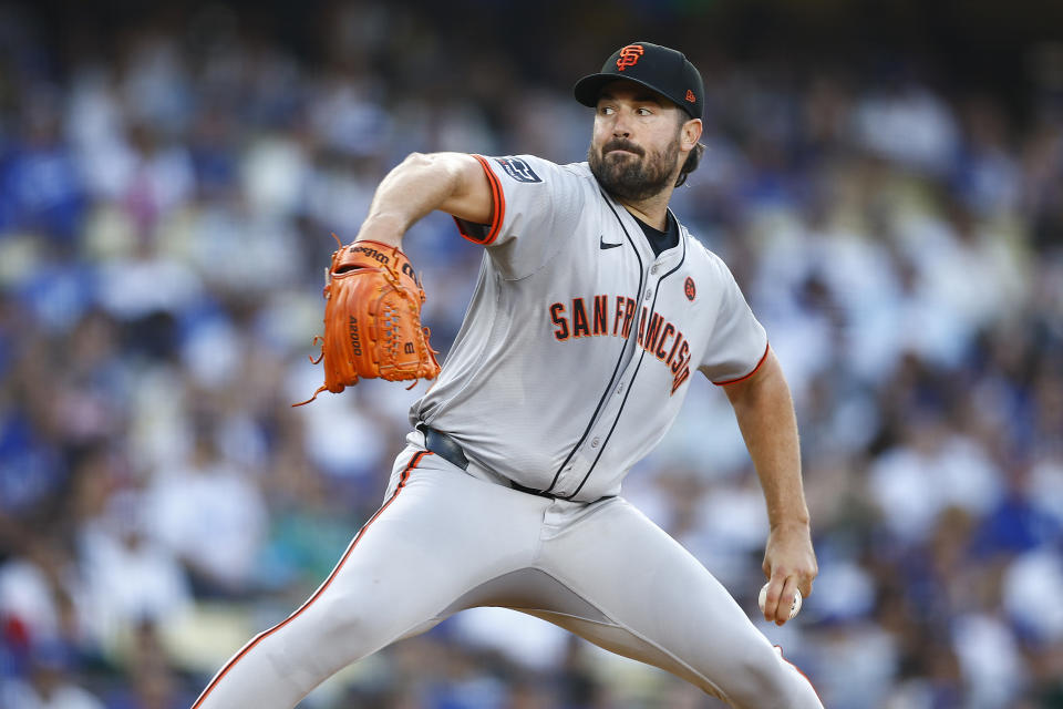 Robbie Ray, herstellende van een operatie afgelopen voorjaar, maakte woensdagavond zijn debuut voor de Giants.